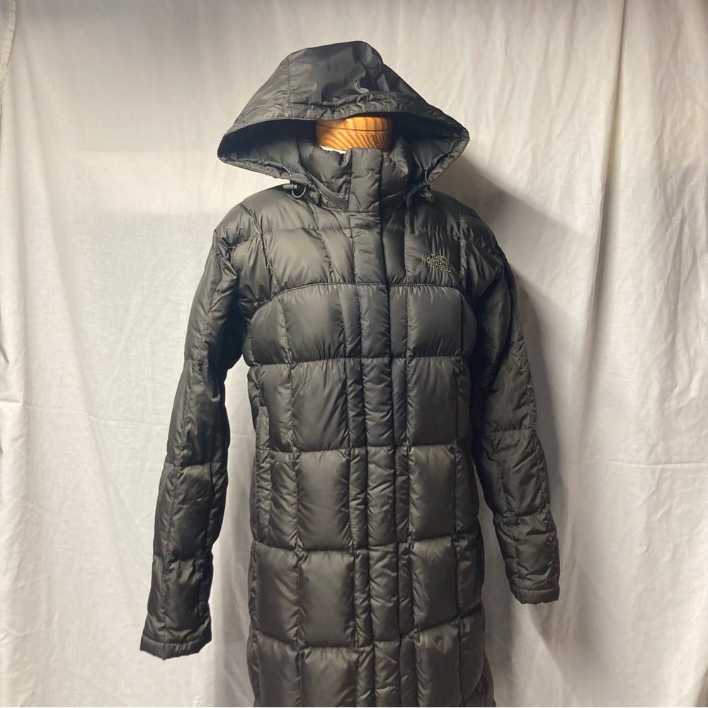The North Face dark green Long Pufffer Coat 600 Vintage Sz.M